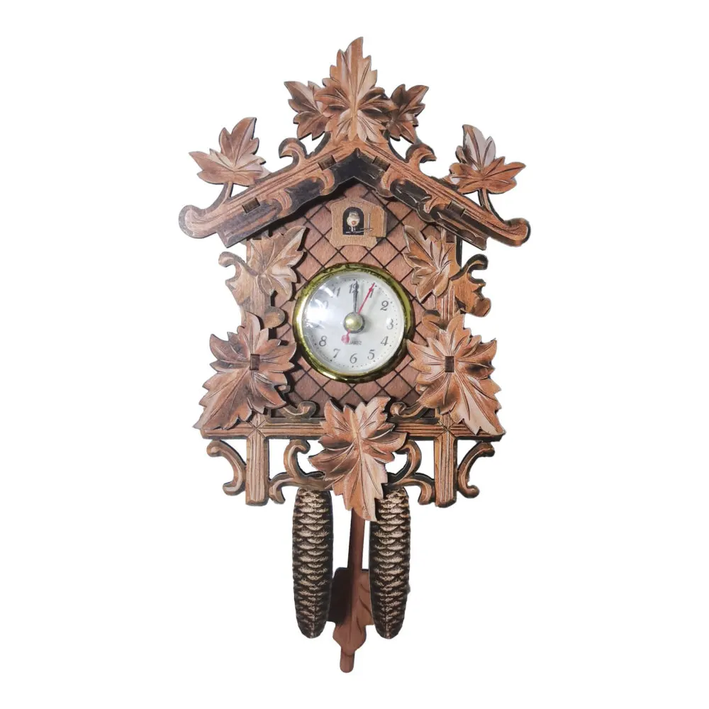 Wooden Cuckoo Clock Vintage Wall Hanging Clock Home Ornament Wall Decor For Living Room Office wall clock for bedroom