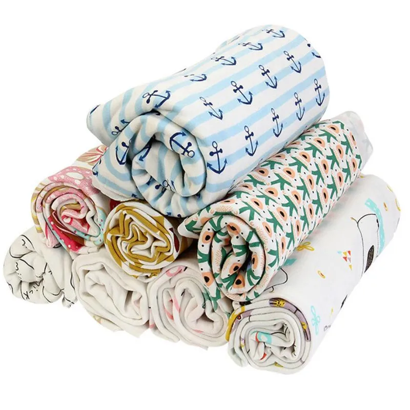 195 см ширина хлопок трикотажная одежда для малышей мультфильм цветок ткань дети младенческой Одежда Аксессуары BH13