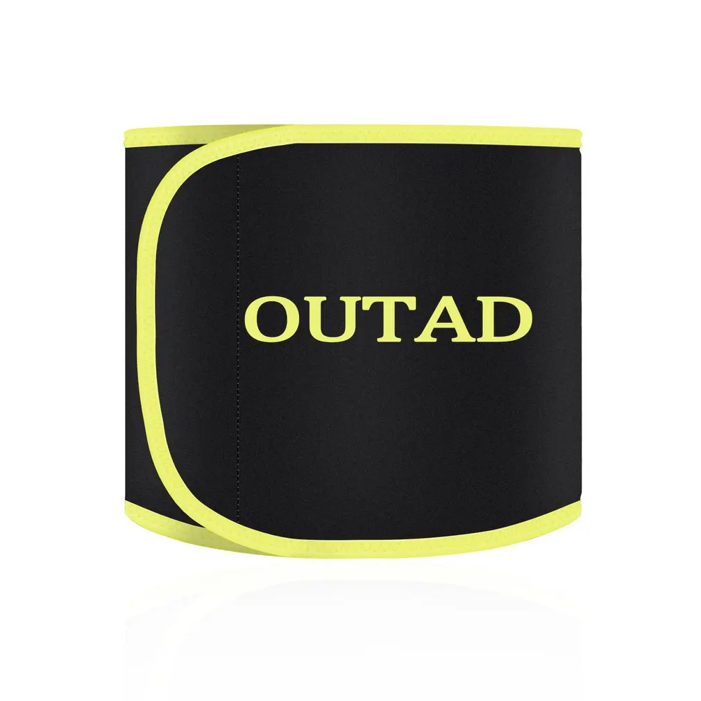 

OUTAD Unisex Exercise Comfortable Waist Trimmer Weight Belt Burn Body Shaper Workout Gym Fitness Adjustable Slimming Belt