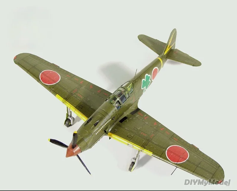 DIYMyModeI Japanese ki-61 flying swallow fighter DIY Handcraft Paper Model KIT Handmade Toy Puzzles Gift Movie props |