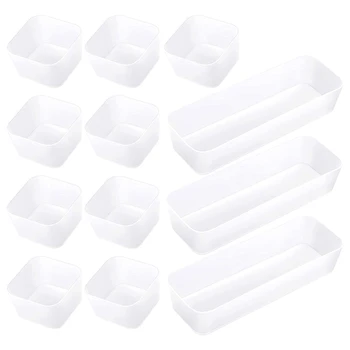 

12 Desktop Drawer Storage Box Trays, Multifunctional Storage Rack, for Office Dressing Table, Bathroom, Bedroom Kitchen