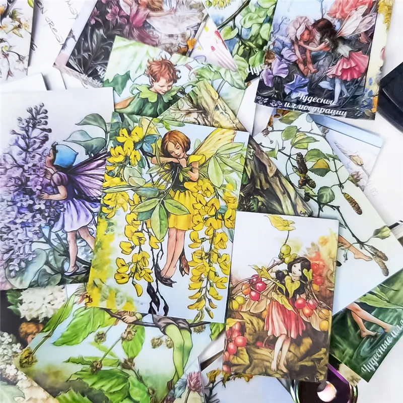 

33Pcs/Lot Japanese Diary Kawaii Cute Flower And Beautiful Girl Plant Daily Decor Flake Stickers Scrapbooking Stationery