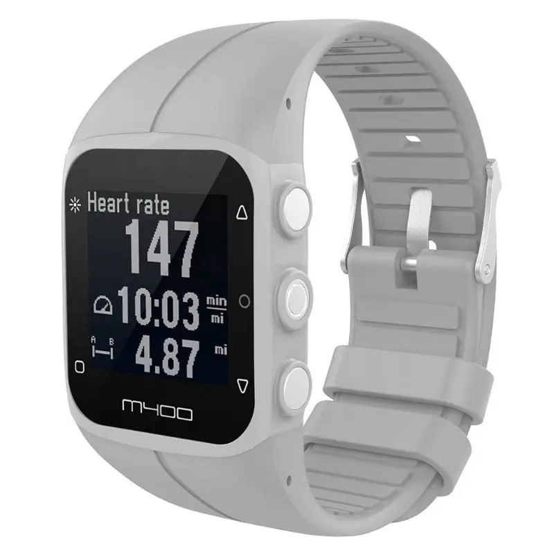 Silicone Watch Strap Wrist Band Replacement for Polar M400/M430/Elib311 GPS Running Smart Sports Watch Accessories