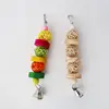 Bird Chew Toy Natural Wood Blocks Rattan Ball Parrot Entertainment Toys for Parakeet Cockatiel Lovebird Mini Macaw 1