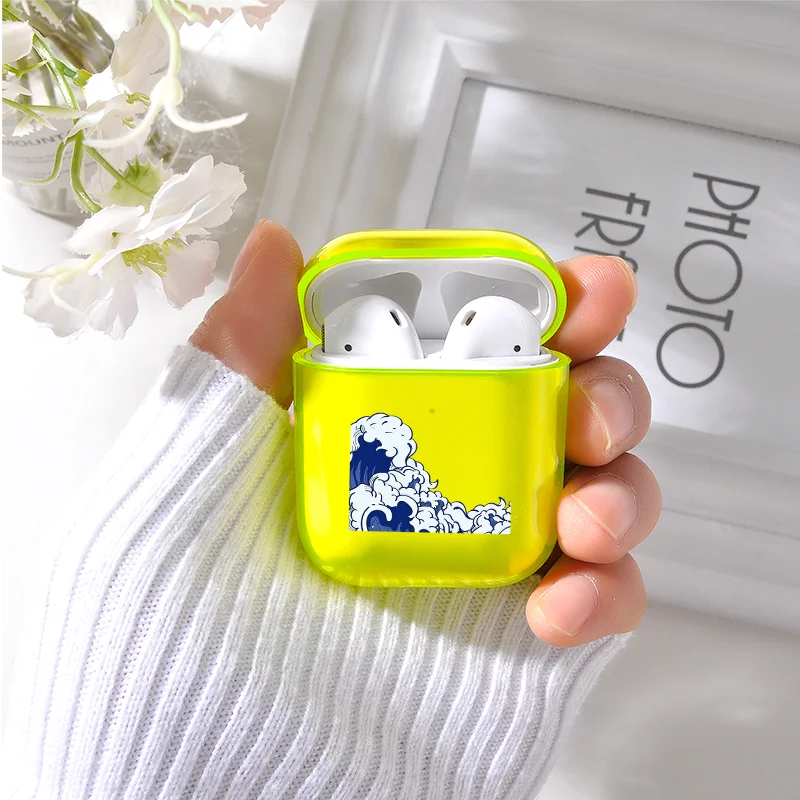 Чехол для AirPods карамельного цвета милый прозрачный чехол гарнитура тонкий