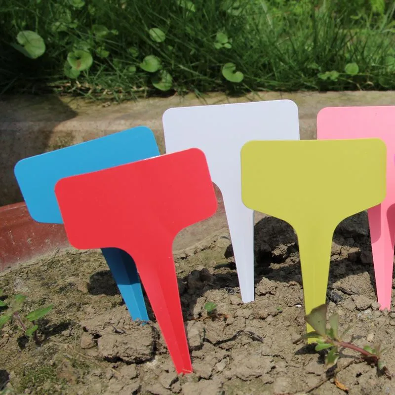 Gardening Plant T shape Waterproof Tags Flower Vegetable Planting Label Tools Farm Garden Seedling Tray Mark 5pcs/bag | Дом и сад