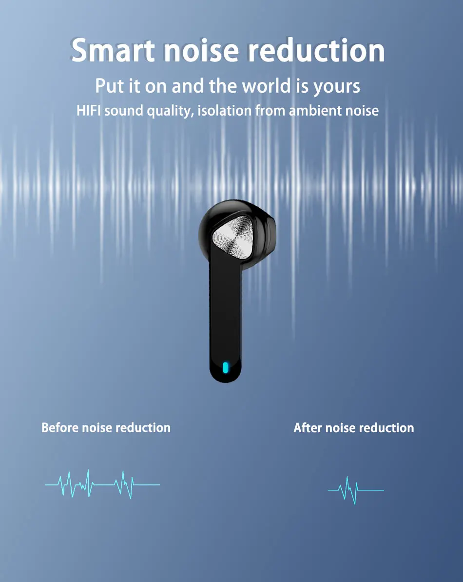 BE36 Беспроводные Bluetooth 5,0 наушники водонепроницаемые Bluetooth наушники-вкладыши с микрофоном стерео наушники для мобильного телефона