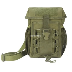 Waterproof 1000D Nylon Tactical Utility Pouch - Foldable Outdoor Dump Bag (Shoulder Bag Green)