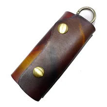 Два в одном органайзер для ключей кожаный чехол для ключей на талии чехол для ключей из воловьей кожи большой емкости держатель для ключей ручной работы для мужчин и женщин 1135FY