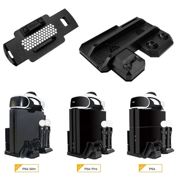 

Multifunctional Cooling Stand PS4/Pro/Slim Move PS4 Controller Charger Station VR Showcase Holder
