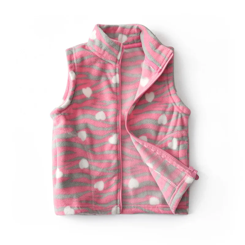 Vest Waistcoat Kid's Girl Coat 2-8 Y Children's Winter Jacket Colete Fleece Child Coat Baby Vests Toddler Girl Winter Clothes