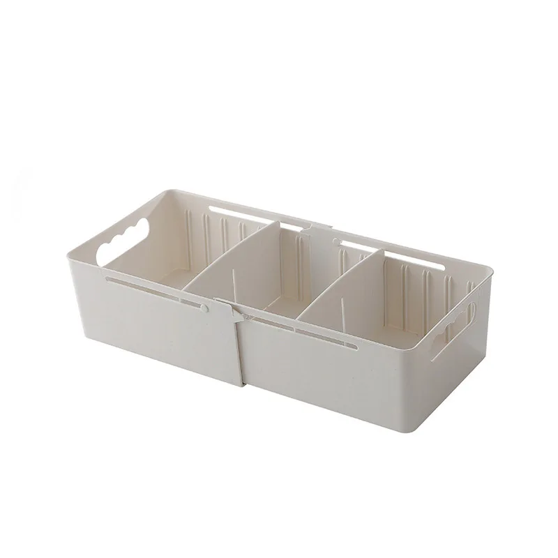 Белый Чехол Органайзер для хранения Регулируемая Гибкая перегородка для домашнего шкафа ящик TUE88 - Цвет: Белый