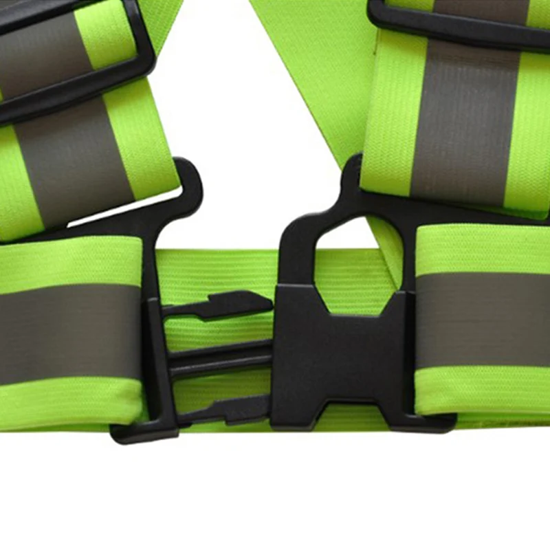 Unisex Safety Cycling Reflective Vest High Visibility Gear Stripes Night Running Jacket Elastic Harness Secutity Riding BC0016 (8)