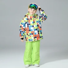Новые лыжные костюмы для мальчиков, водонепроницаемая теплая зимняя куртка для сноуборда, лыжный и сноубордический костюм, зимняя куртка для детей, бренды
