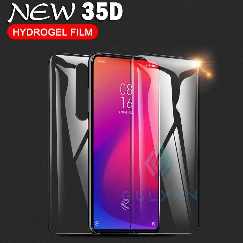

Front + Back Hydrogel Film For Xiaomi Redmi K20 Note 6 7 5 Pro 35D Screen Protector For Mi 9 9T 9X PocoPhone F1 A3 A2 Film Cover