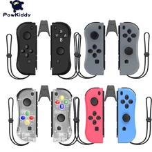 POWKIDDY Left Right Joy Controller For Switch Host Console Grip Bluetooth Wireless Video Game Vibration Gamepad Handle Joystick
