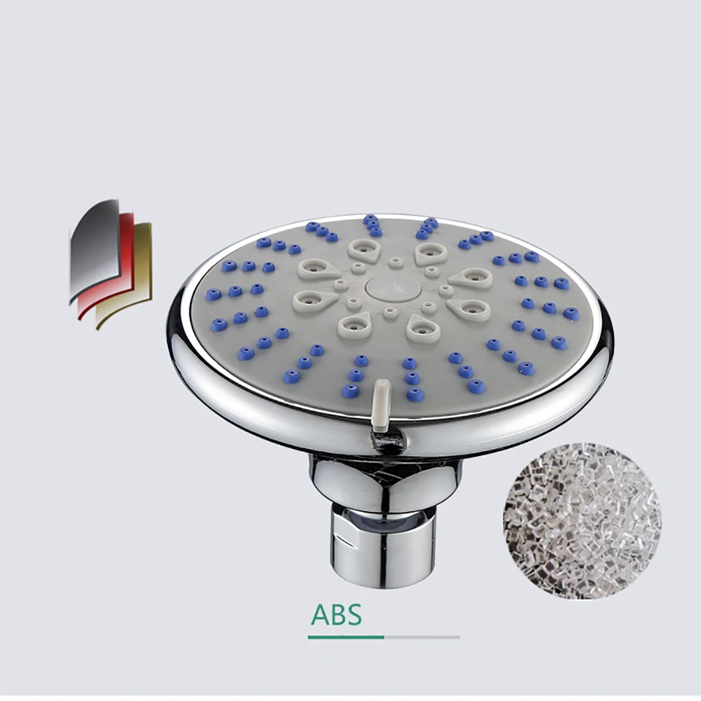 Water Saving Adjustable Fixed Nozzle Bathroom Faucet Home Booster Pressurized ABS American Style Top Spray Shower Head
