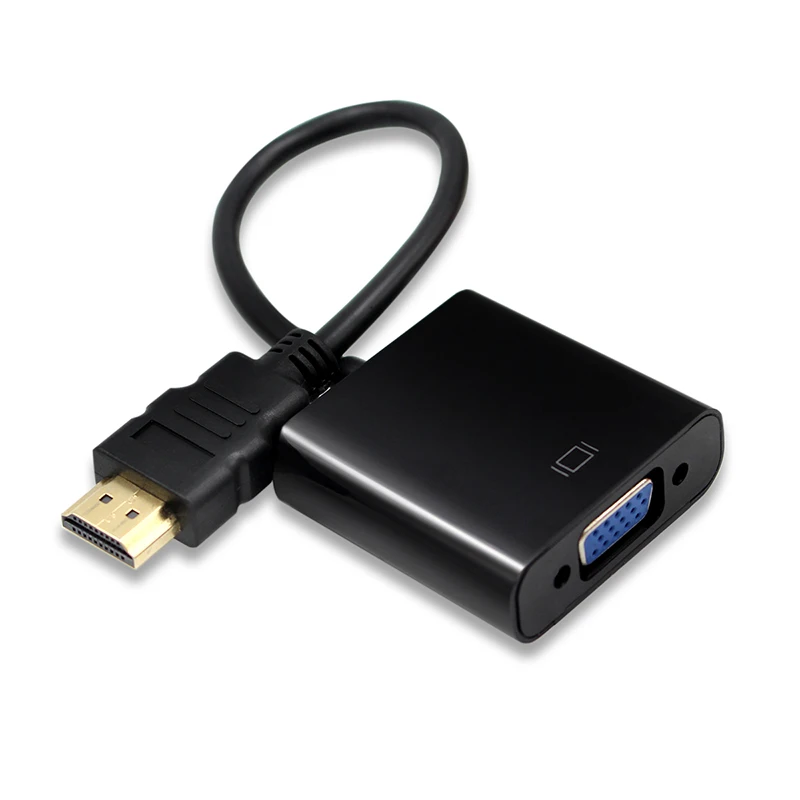HDMI к VGA конвертер адаптер видео кабель 1080P с аудио выход питания мужчин и женщин