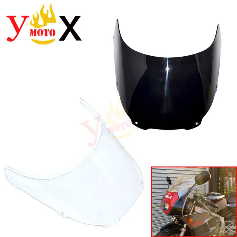 NSR-50 Motorcycle Black/Clear Windshield Windscreen Deflector Front Fairing Glass For Honda NSR50 1987-1999 1989 1990 1991 | Автомобили и