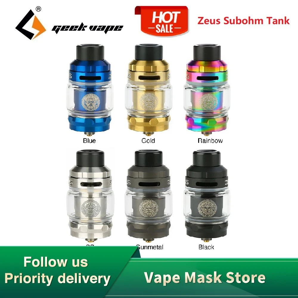Новый оригинальный Geekvape Zeus Subohm бак 2 мл/5 мл емкость электронная сигарета Vape