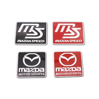 

3D Aluminium Emblem Badge Decal MS MAZDA SPEED Logo Stickers For MAZDA CX-3 CX-4 CX-5 CX-8 CX-30 MX-5 Car Exterior Accessories