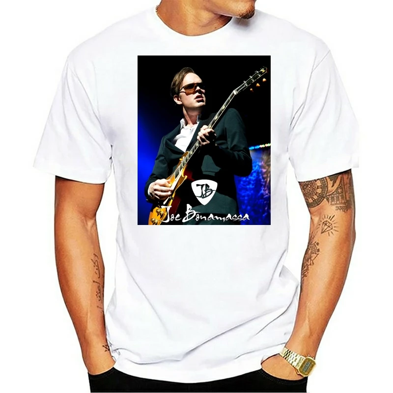 Футболка мужская забавная футболка joe bonamassa live Graphic брендовая Хлопковая одежда