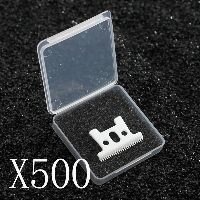 500 pcs 2/10/50/500 шт для Andis D7 D8 SlimLine Pro Li ion аккумулятор выбор. Керамика подвижное лезвие 24 зубы с коробкой Замена T лезвие - Цвет: 500 pcs