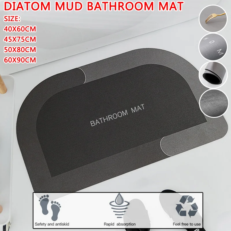 

Нескользящие коврики для ванной, модный коврик для ванной, быстрое впитывание воды