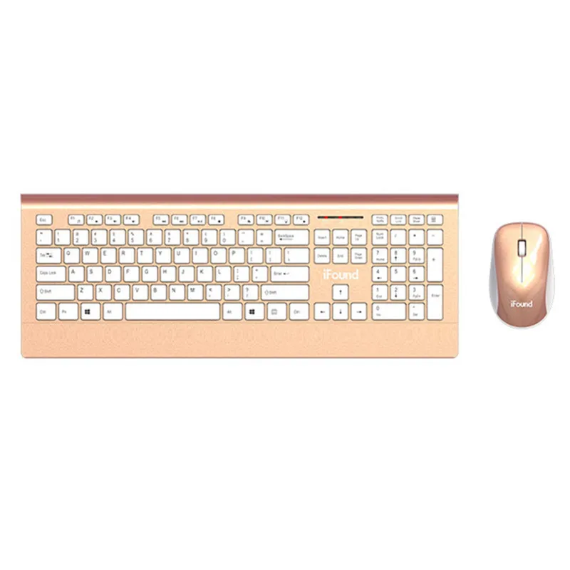 

Brand Origional Product Multimedia Chocolate 2.4G Wireless Keyboard And Mouse Set Laptop Computer Office Business