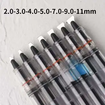 

1Pc Chinese Parallel Fountain Pen Clear Ink Pen 2/3/4/5/7/9/11mm Nib Optional Stationery Office school supplies