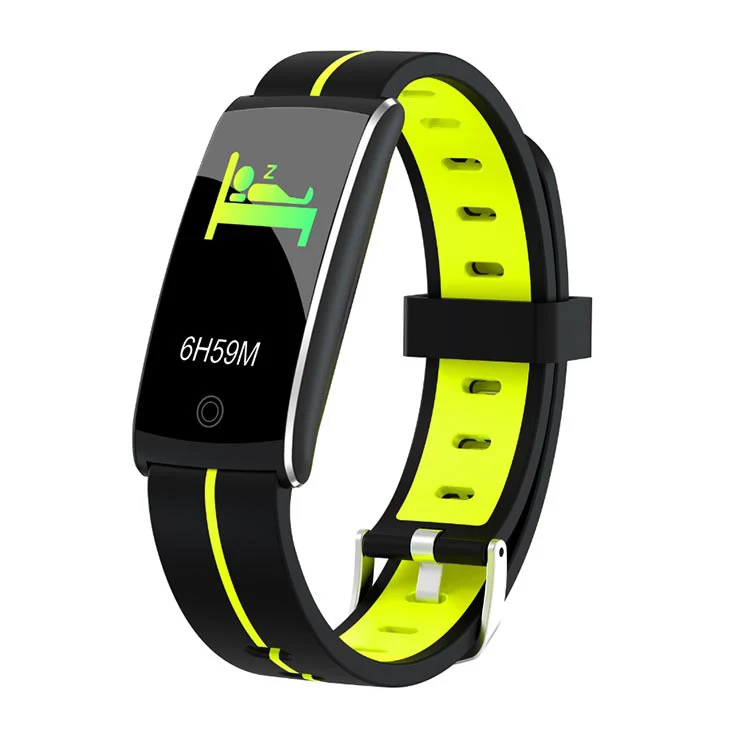 

F10C Smart Watch Ip68 Waterproof Bracelet Band Stopwatch Blood Pressure Monitor Heart Rate Fitness Tracker Wristband Yellow