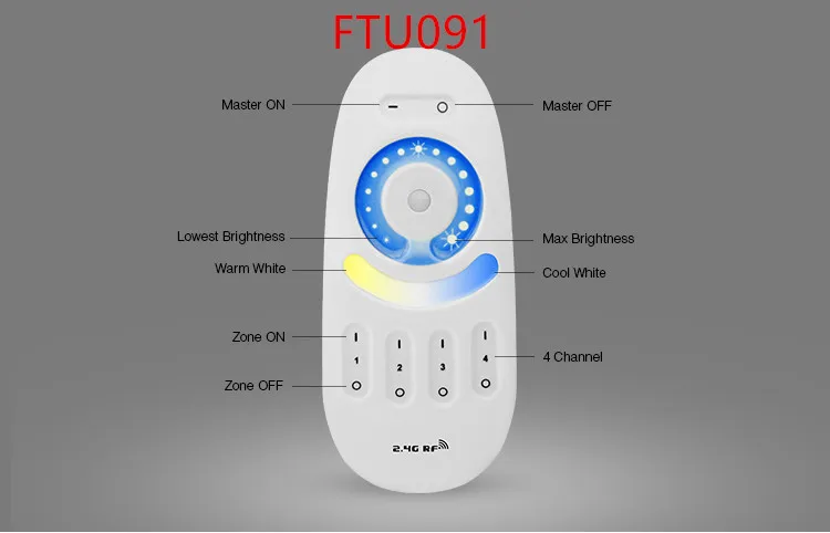 

DC42V-45V input Dual White Panel Light Controller DC30V-40V output 900MA Brightness Color temperature adjustment led Dimmer