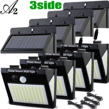 Freewing – lampe solaire à 166 LED avec capteur de mouvement PIR, imperméable conforme à la norme ip65, luminaire d'intérieur, idéal pour un jardin ou une rue 