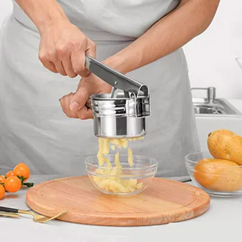 

3 shapes Potato Masher and Juicer Squeezer Press Potato Noodle maker Baby Food Supplement Machine Multifunctional Kitchen Tools