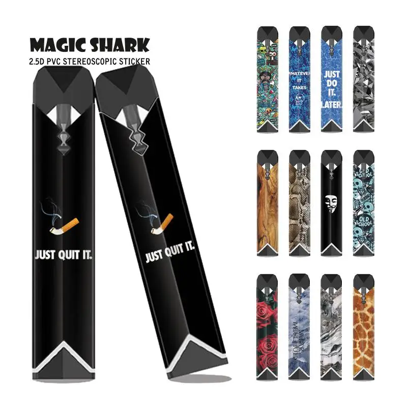 

Magic Shark V-Vendetta Flower Wood Leopard Skull Crystal 2.5D PVC No Fade PVC Sticker Cover Case Film for OVNS Saber 015-027