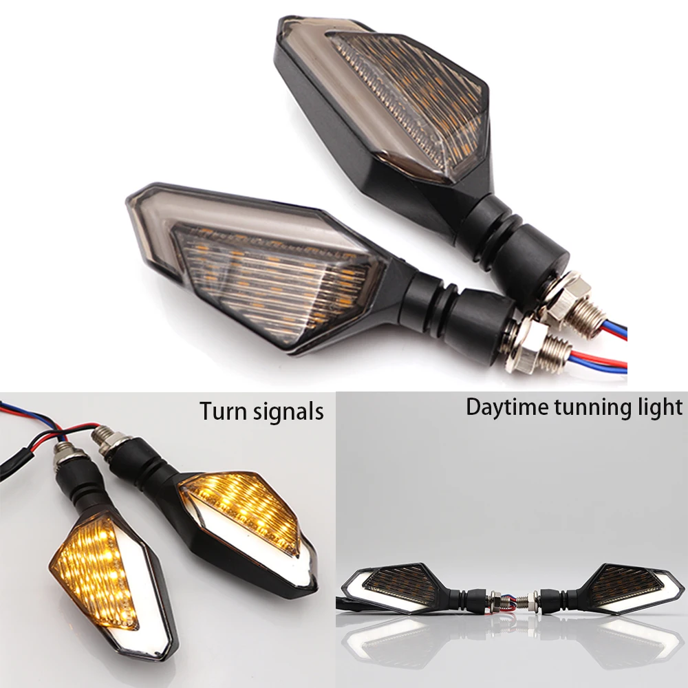 

Motorcycle LED Turn Signal Light Motocross Flashing Light for Honda CBR 600 1000 RR F4 F4i CB 919F For Yamaha TMAX 500 530