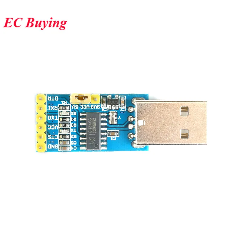 CH340G CH340 USB to TTL Serial Adapter Downloader 3.3V 5V Converter Pro Mini STC ISP For Arduino SOP-16 CH340G