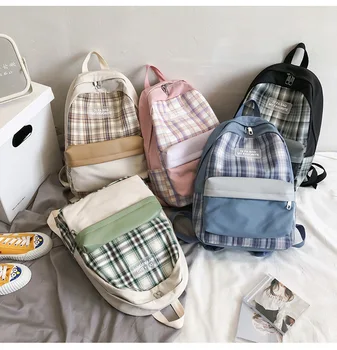 

2020 fashion ladies backpack waterproof nylon female backpack large capacity mesh student school bag retro girl travel backpack