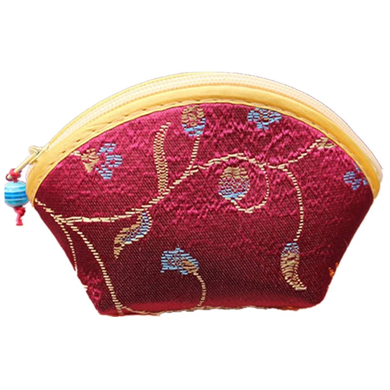 Фото Chinese Silk Embroidery Wallet Change Coin Bag Handbag Small Purse Pouch Random | Багаж и сумки