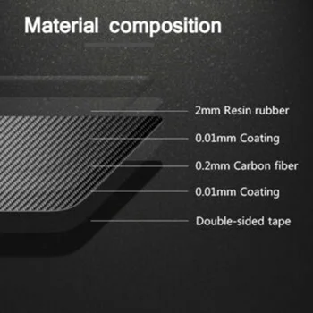 

5pcs Cover Trims Carbon Fiber Sticker Black Air Vent AC&CD 2014-18 Parts