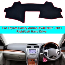 2 слоя Автомобильная внутренняя панель приборов покрытие коврик накидка для Toyota Camry Aurion XV40 2007 2008 2009 2010 2011 LHD RHD солнцезащитный козырек