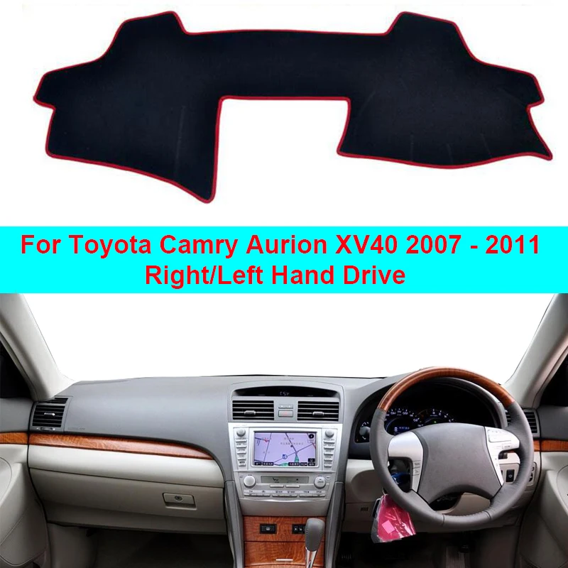 2 Layers Car Inner Dashboard Cover Dash Mat Carpet Cape For Toyota