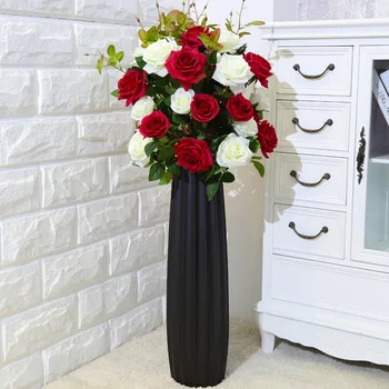 

Rose Imitation Flowers Floor Flower High Living Room Artificial Flowers Furnishings juan hua Artificial Flower Flower Flowers Cl