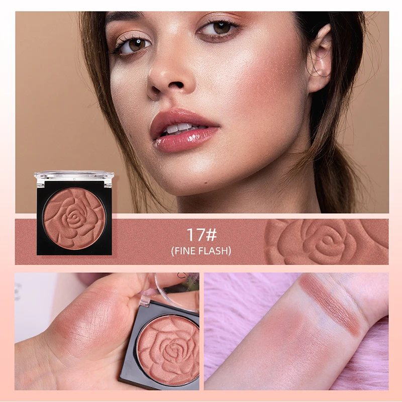 MENOW Ten Color Petals Single Blush Natural Lasting Concealer Matte Pearlescent B705 - Цвет: B705-17