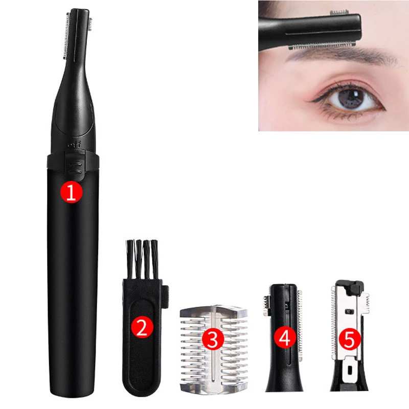 

Electric Face Eyebrow Scissors Eyebrow Trimmer Washable Face Razor Multifunctional Eye Brow Shaper Eyebrow Remover Makeup Tools