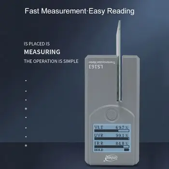 

LS163 Transmission Meter Solar Film Window Tint UV IR Rejection Rate VLT Tester 35ED