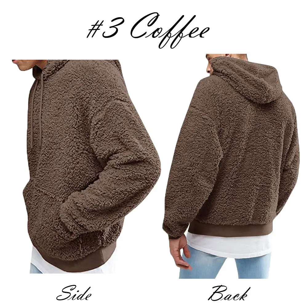 fuzzy mens hoodie