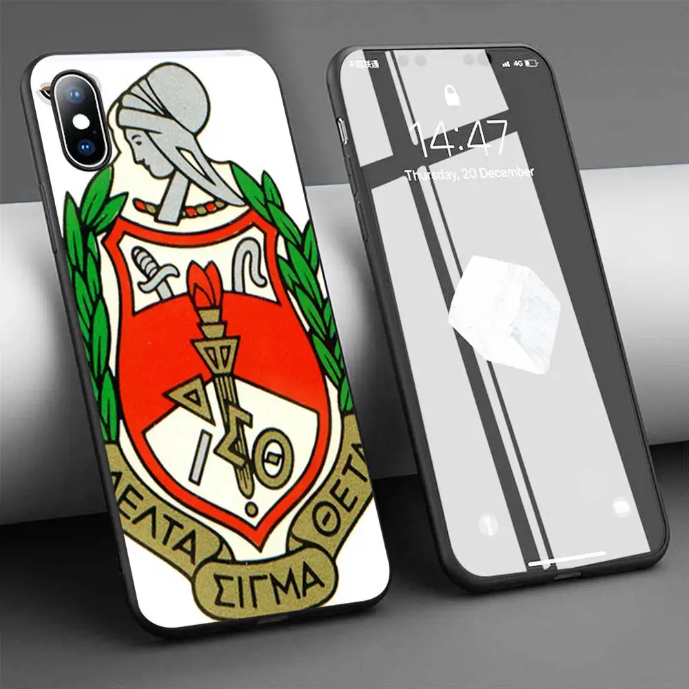 Чехол delta sigma theta Мягкий силиконовый чехол для телефона iPhone 11 Pro Max X 5S 6 6S XR XS 7 8 Plus