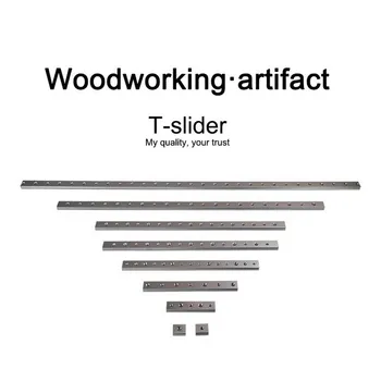 

T-track Slot 100/200/300/400mm Aluminum Alloy Slide Slab T-Slot Miter Track Slider Router Table DIY Woodworking Jigs Screw Tools