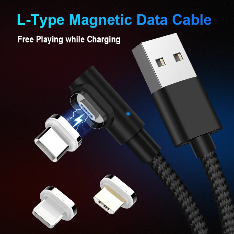 New Generation 3A Magnetic Micro Power Cord for iPhone USB Cable Samsung Fast Charge Data Cable 5